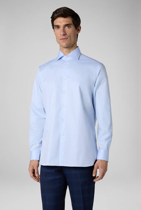 Pull Pal Zileri Camicia In Cotone Con Polsini Da Gemelli