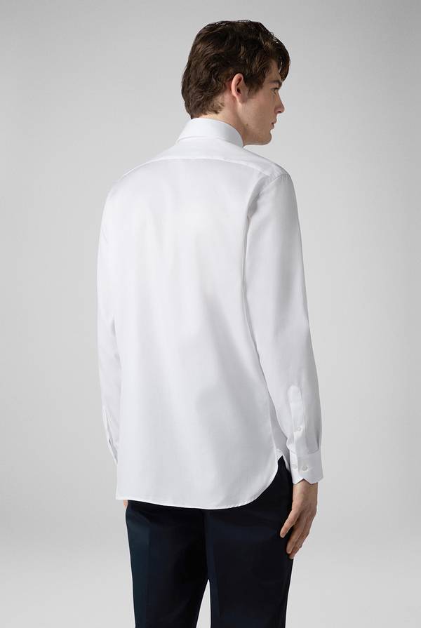 Pull Pal Zileri Camicia In Cotone Con Trattamento Anti-piega Azzurra