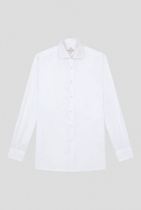 Pull Pal Zileri Camicia in cotone con trattamento anti-piega azzurra