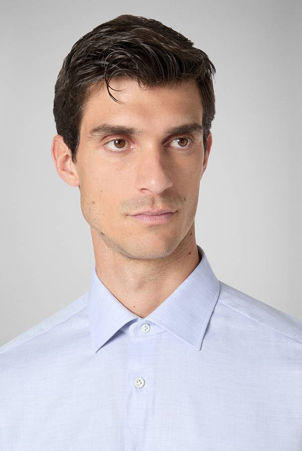 Pull Pal Zileri Camicia In Cotone, Viscosa E Seta Melange