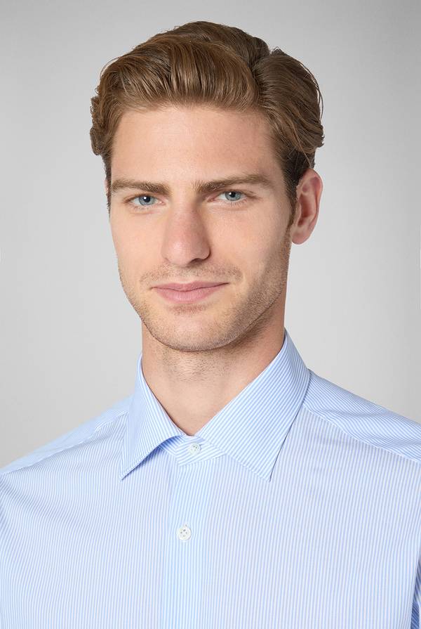 Pull Pal Zileri Camicia In Puro Cotone Con Collo Milano