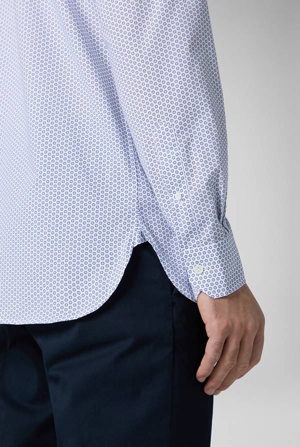 Pull Pal Zileri Camicia In Puro Cotone Con Stampa Circolare