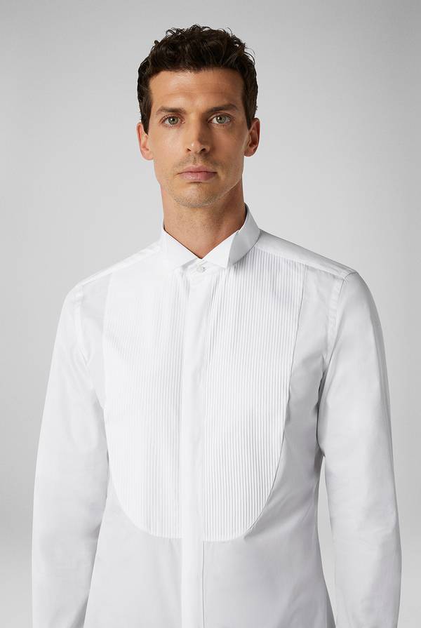 Pull Pal Zileri Camicia In Puro Cotone Della Linea Cerimonia Con Collo Ad Ala