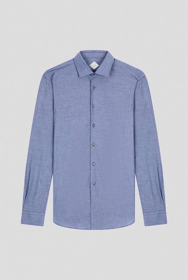 Pull Pal Zileri Camicia micro fantasia effetto denim