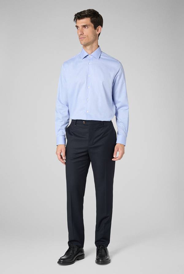 Pull Pal Zileri Camicia Micro Jacquard Con Collo Milano