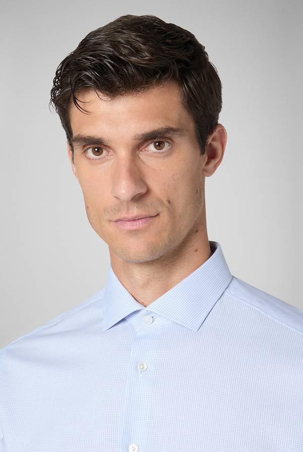 Pull Pal Zileri Camicia Micro Jacquard Con Collo Torino