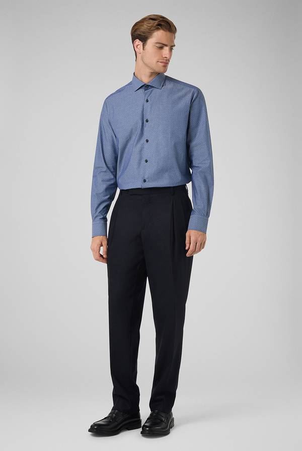 Pull Pal Zileri Camicia Micro Jacquard Con Collo Torino