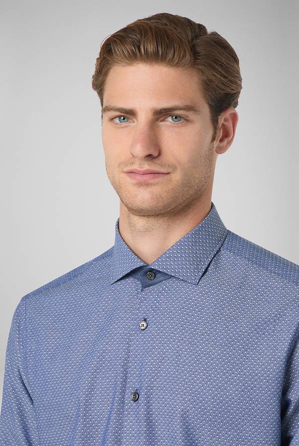 Pull Pal Zileri Camicia Micro Jacquard Con Collo Torino