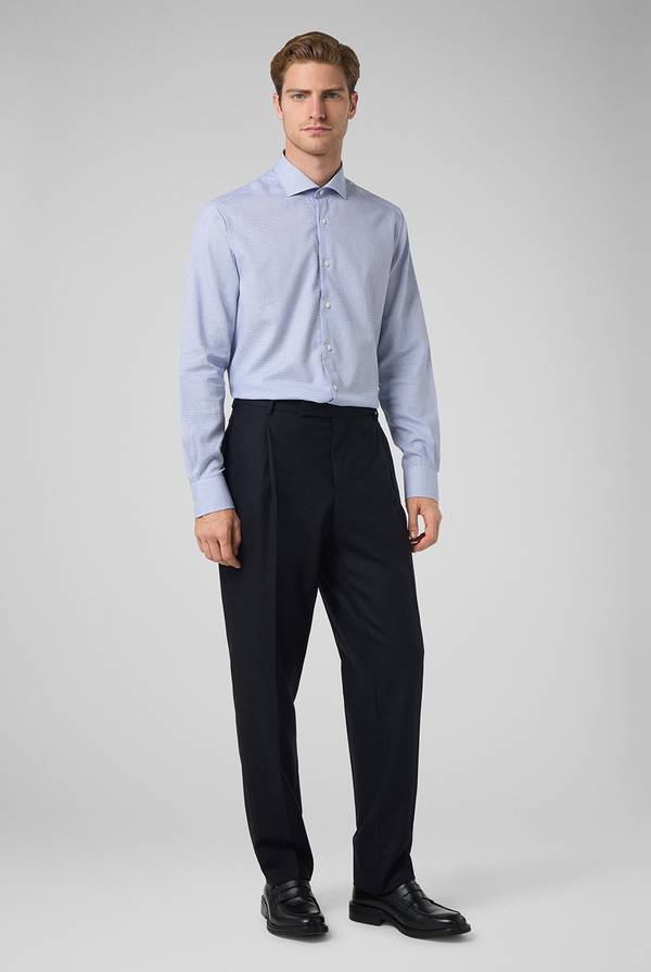 Pull Pal Zileri Camicia Micro Jacquard Con Collo Torino