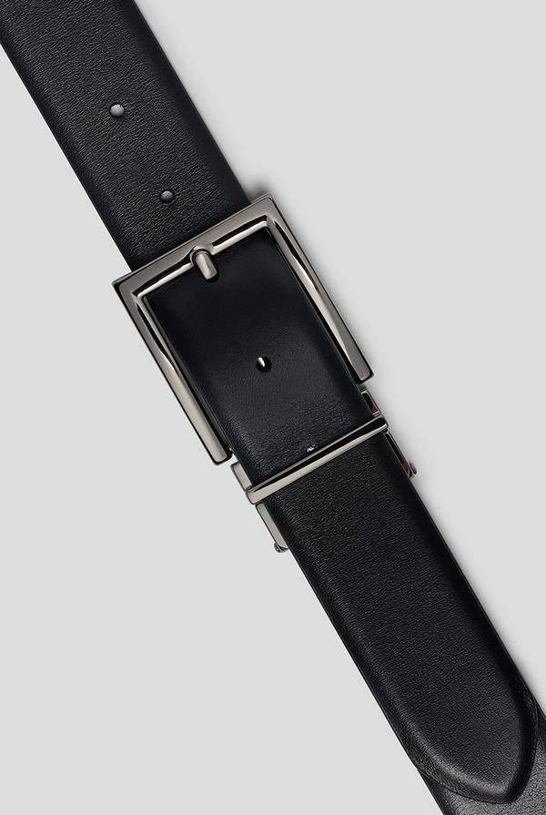 Pull Pal Zileri Cintura In Pelle Bicolore Reversibile