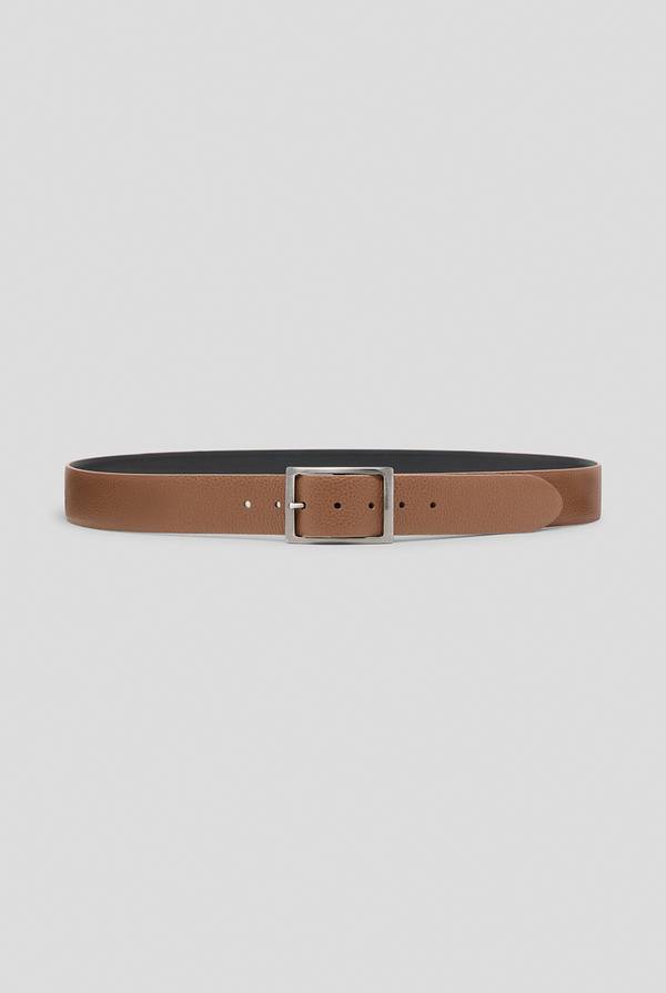 Pull Pal Zileri Cintura in pelle con fibbia in metallo