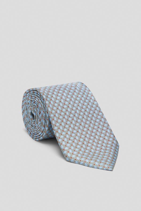 Pull Pal Zileri Cravatta in pura seta stampata con motivo geometrico