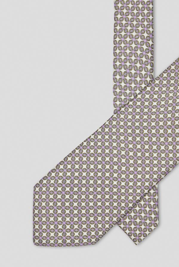 Pull Pal Zileri Cravatta In Seta Con Stampa Geometrica