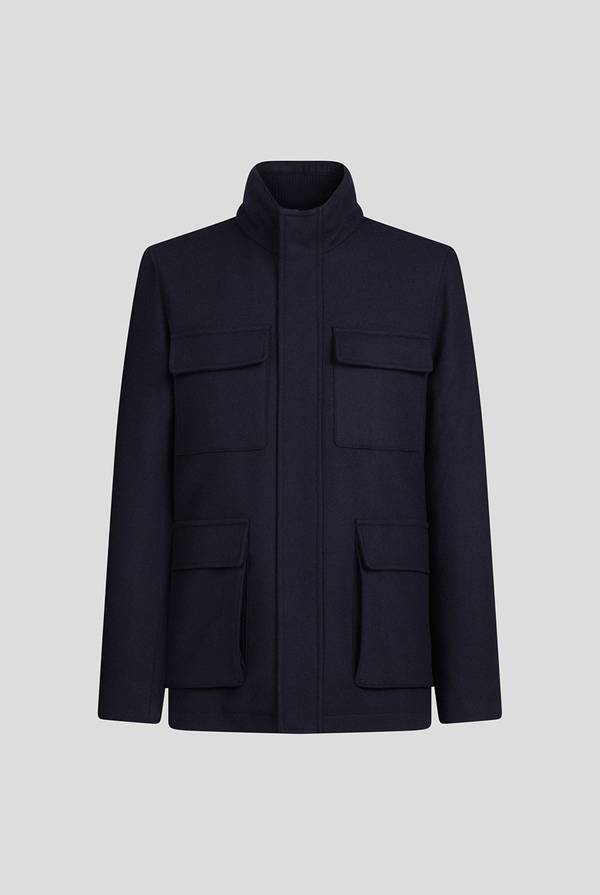 Pull Pal Zileri Field Jacket in lana tecnica resistente all'acqua