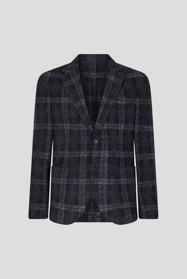 Pull Pal Zileri Giacca blu navy con motivo macro check