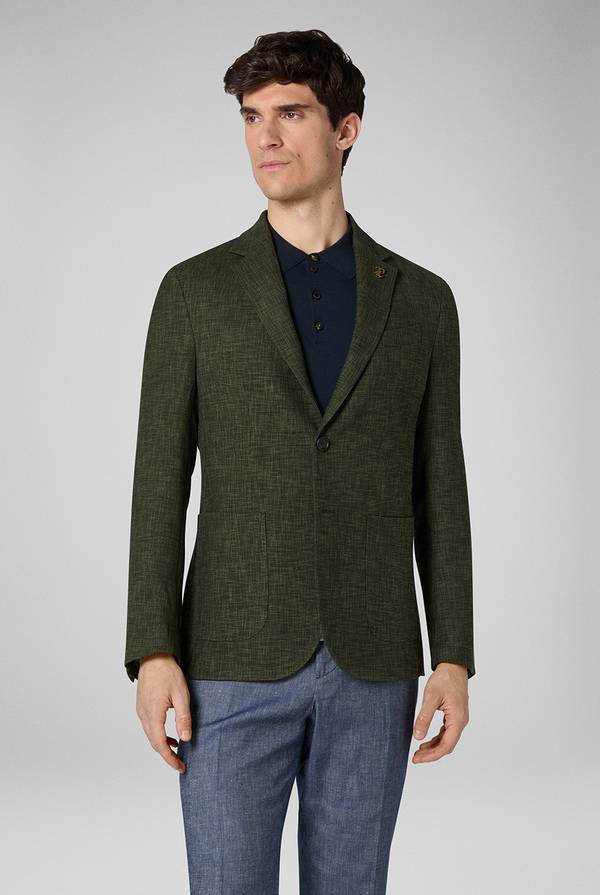 Pull Pal Zileri Giacca Brera In Misto Lana, Cotone E Nylon