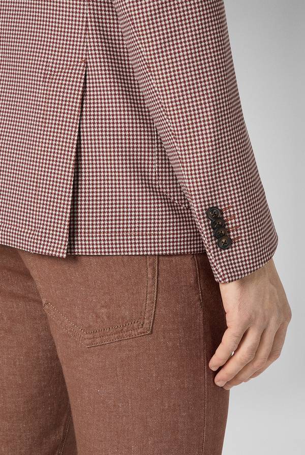 Pull Pal Zileri Giacca Effortless In Jersey Con Motivo Pied De Poule