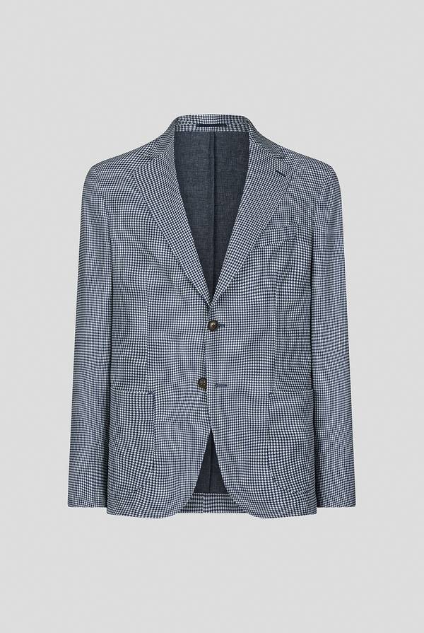 Pull Pal Zileri Giacca Effortless in jersey con motivo pied de poule