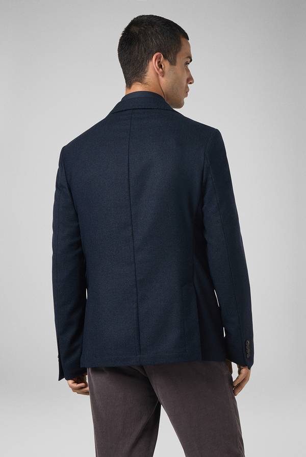 Pull Pal Zileri Giacca In Lana Tecnica Con Motivo Spina Di Pesce