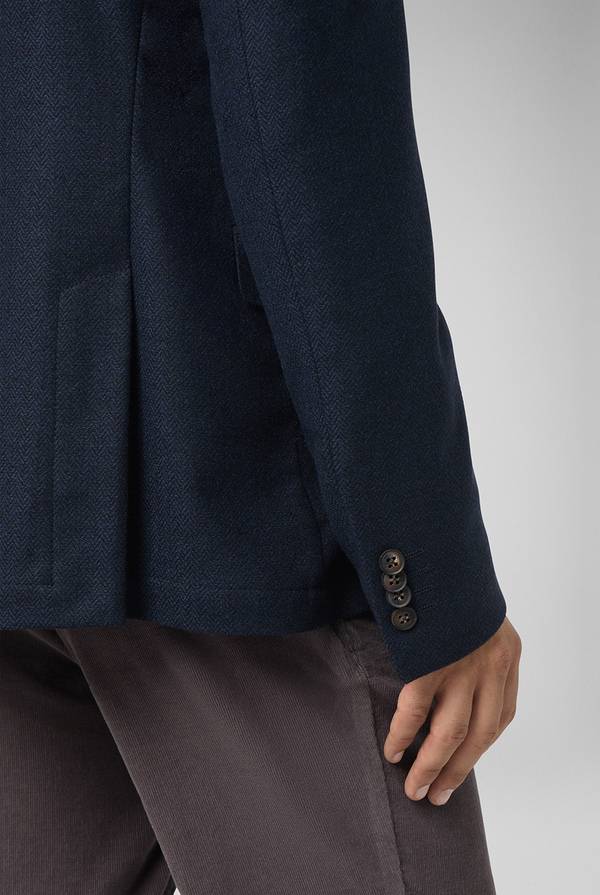 Pull Pal Zileri Giacca In Lana Tecnica Con Motivo Spina Di Pesce