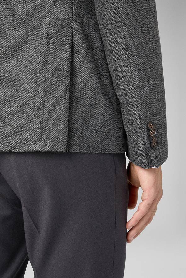 Pull Pal Zileri Giacca In Lana Tecnica Con Motivo Spina Di Pesce