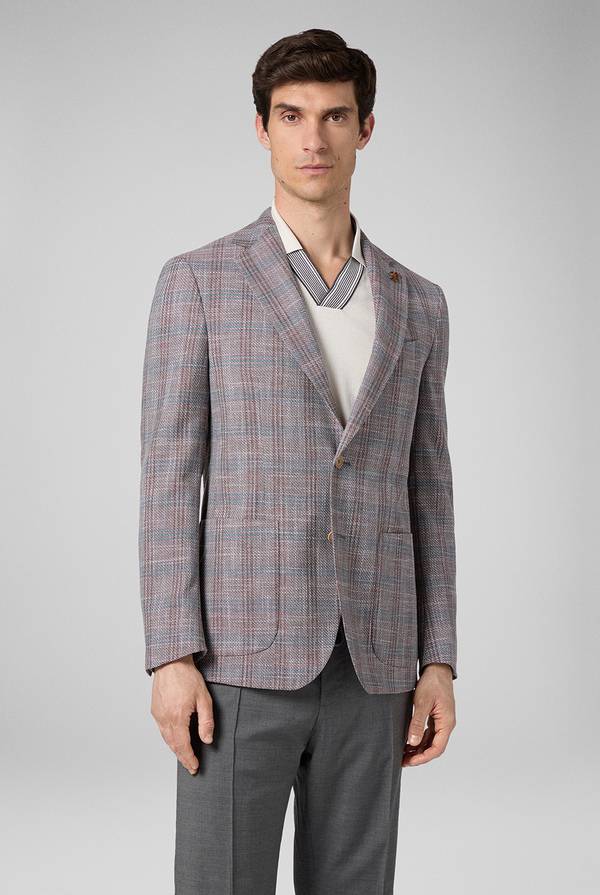 Pull Pal Zileri Giacca Palladio In Lana, Cotone E Lino