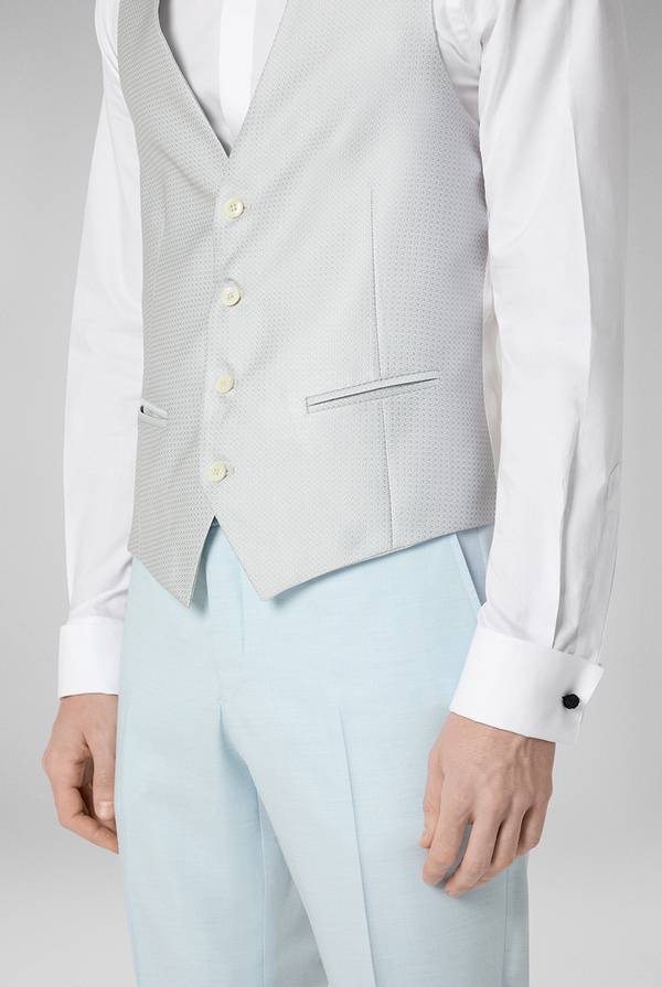 Pull Pal Zileri Gilet Cerimonia Con Lavorazione Jacquard