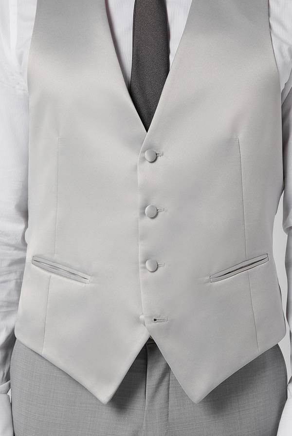Pull Pal Zileri Gilet In Satin Della Linea Cerimonia