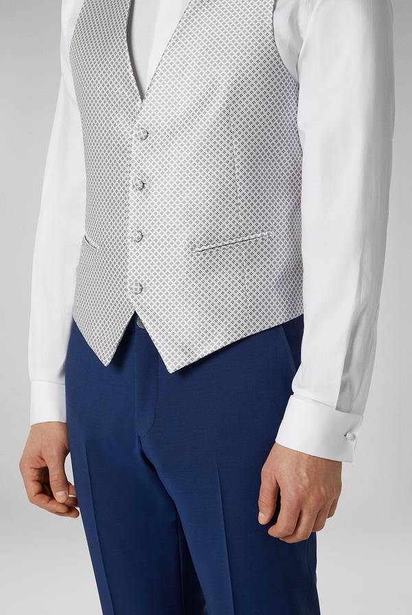 Pull Pal Zileri Gilet In Satin Della Linea Cerimonia Con Allacciatura A Quattro Bottoni