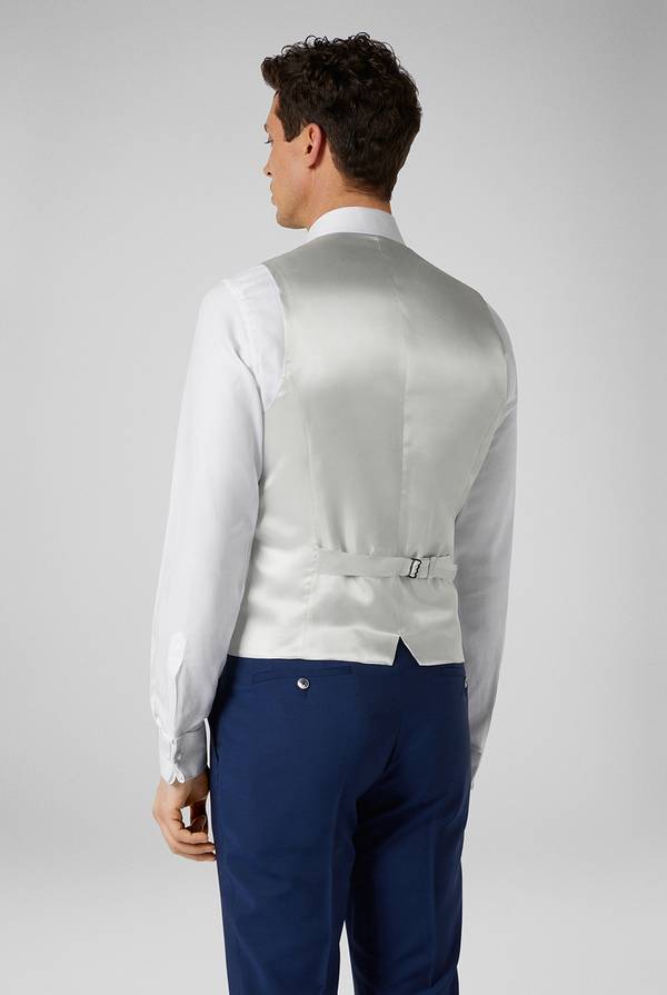 Pull Pal Zileri Gilet In Satin Della Linea Cerimonia Con Allacciatura A Quattro Bottoni