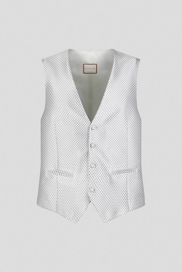 Pull Pal Zileri Gilet in satin della linea Cerimonia con allacciatura a quattro bottoni