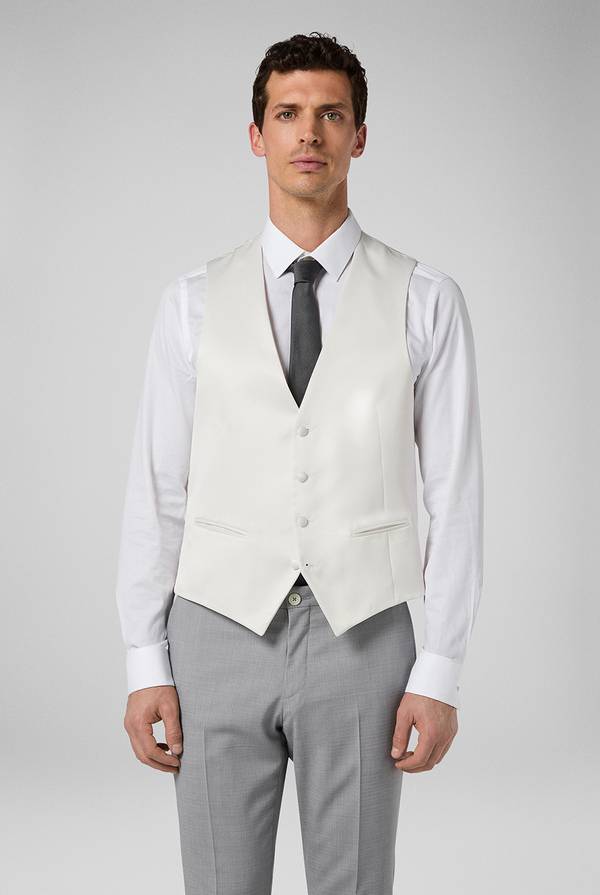 Pull Pal Zileri Gilet In Satin Della Linea Cerimonia
