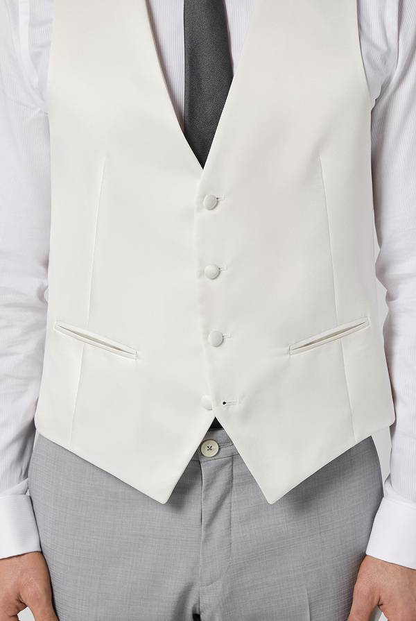 Pull Pal Zileri Gilet In Satin Della Linea Cerimonia