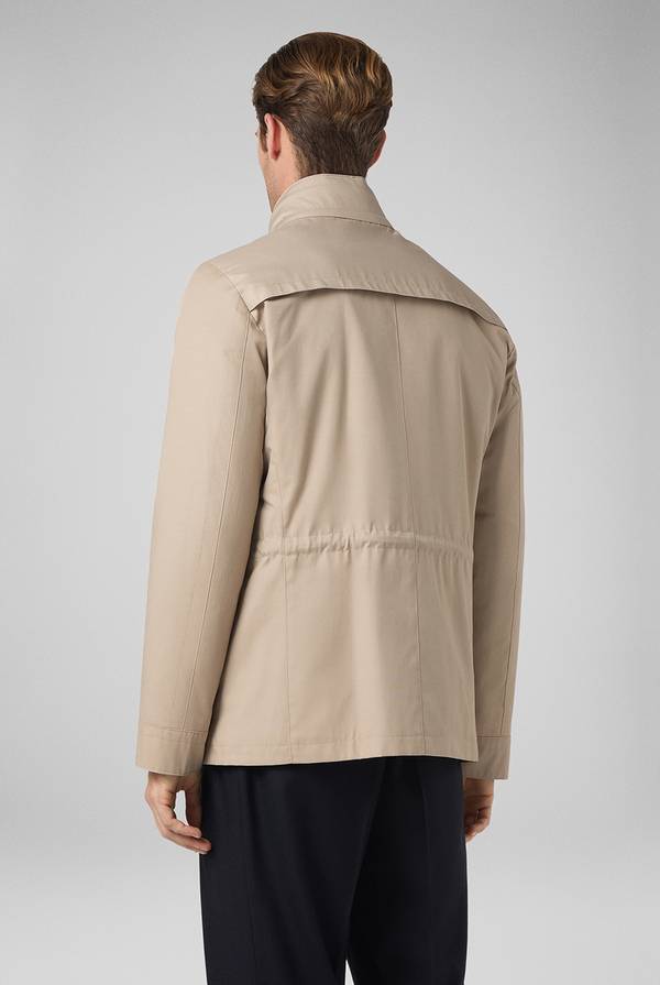 Pull Pal Zileri Oyster Field Jacket In Cotone Tecnico Idro Repellente