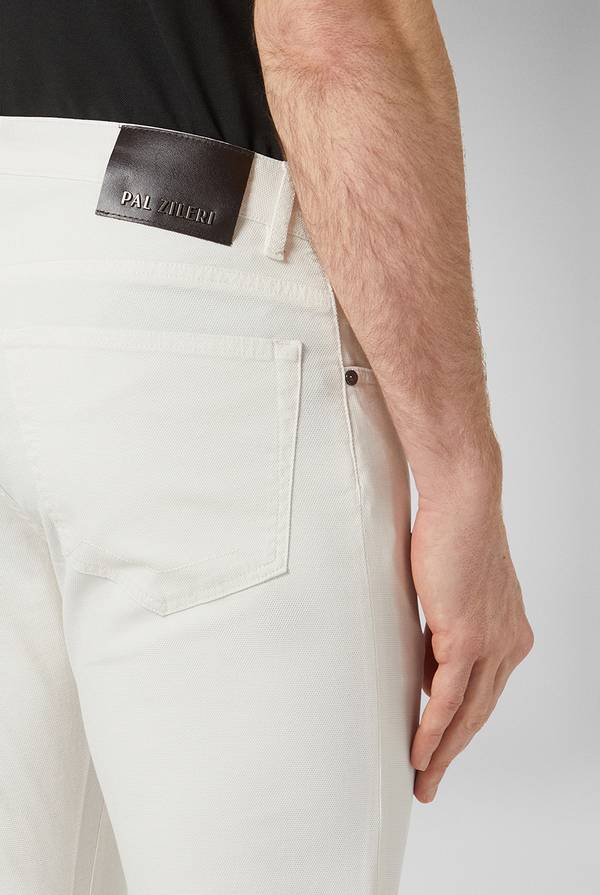 Pull Pal Zileri Pantalone 5 Tasche In Cotone Stretch Tinto In Capo