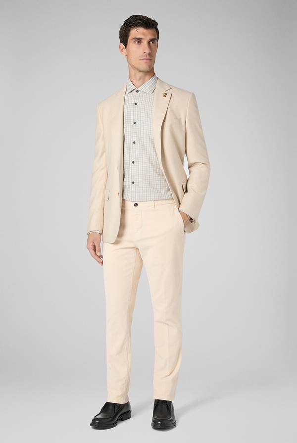 Pull Pal Zileri Pantaloni Chino Tinti In Capo In Cotone Corduroy