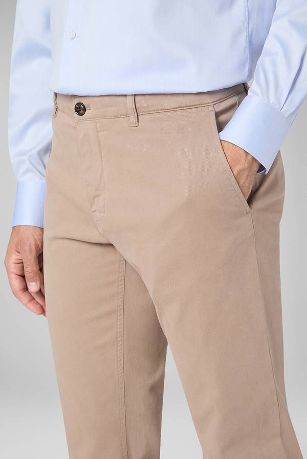 Pull Pal Zileri Pantaloni Chino Tinti In Capo In Cotone E Tencel Stretch