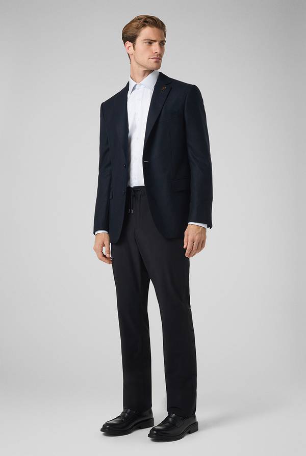 Pull Pal Zileri Pantaloni In Pura Lana Con Coulisse Regolabile