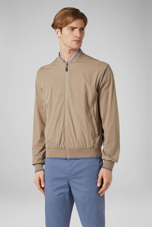 Pull Pal Zileri Bomber In Soft Shell Color Tortora