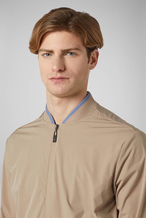 Pull Pal Zileri Bomber In Soft Shell Color Tortora