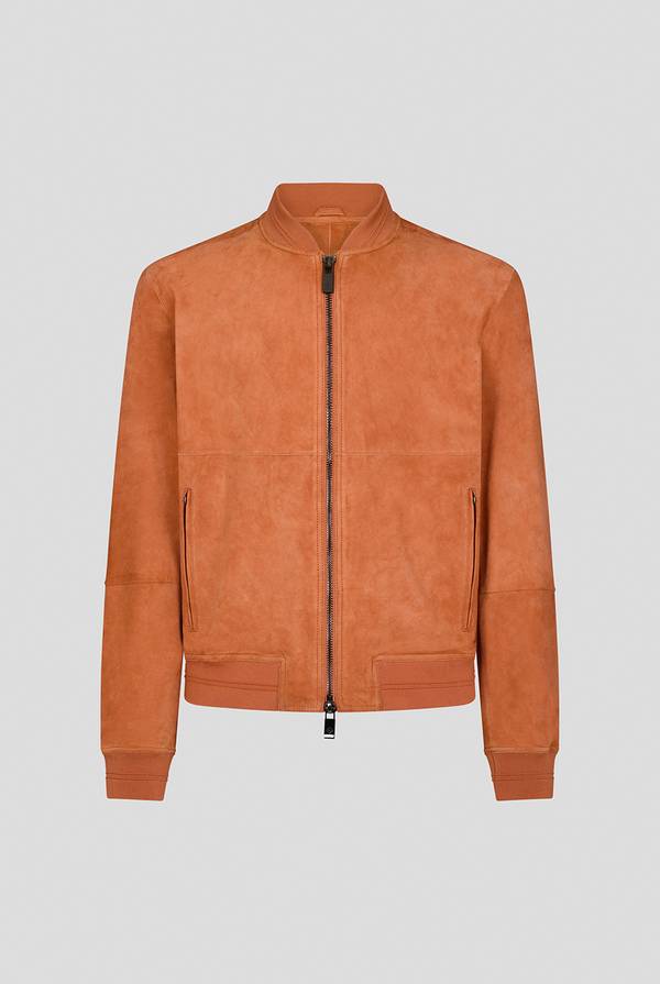 Pull Pal Zileri Bomber in suede color albicocca