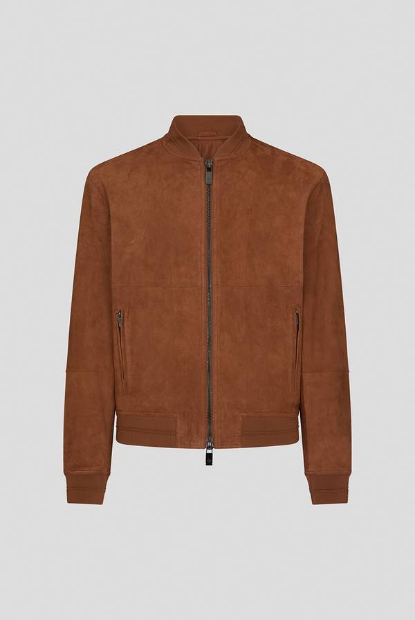 Pull Pal Zileri Bomber in suede marrone