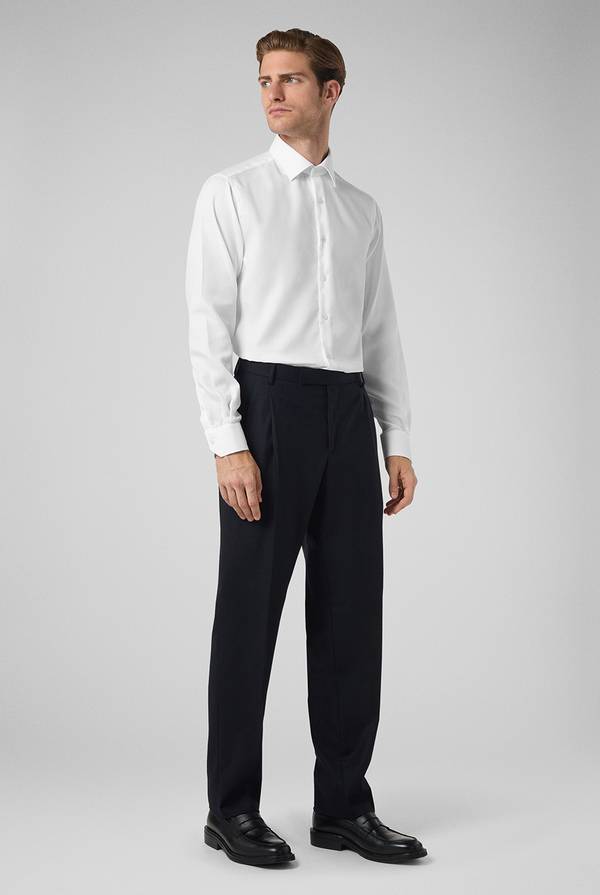 Pull Pal Zileri Camicia Bianca Micro Fantasia