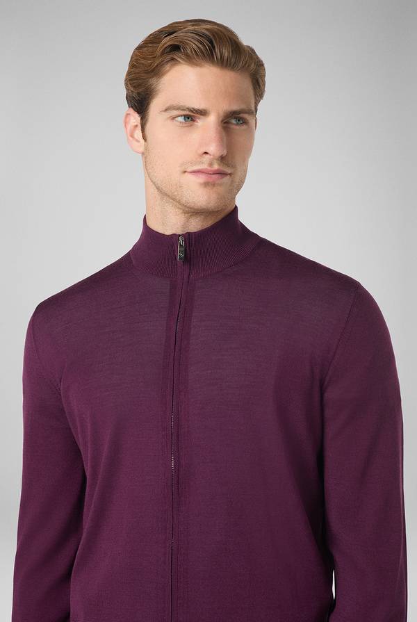 Pull Pal Zileri Cardigan In Lana E Seta