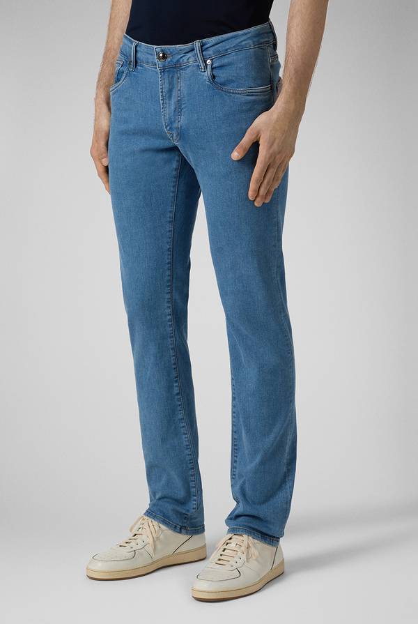 Pull Pal Zileri Denim 5 Tasche Effetto Delavè