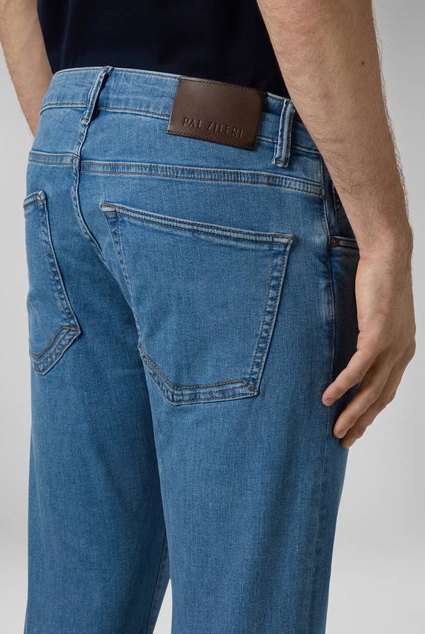 Pull Pal Zileri Denim 5 Tasche Effetto Delavè