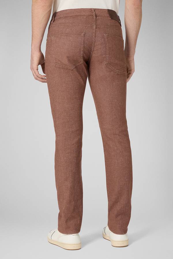 Pull Pal Zileri Denim 5 Tasche Effetto Lino