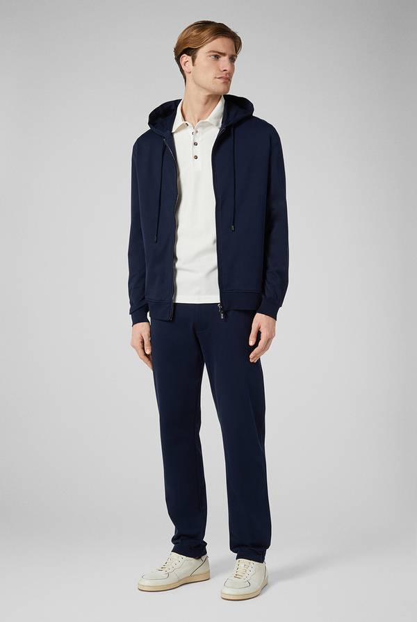 Pull Pal Zileri Felpa Con Cappuccio In Puro Cotone