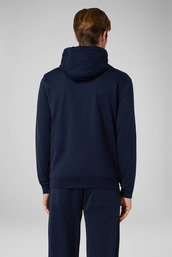 Pull Pal Zileri Felpa Con Cappuccio In Puro Cotone