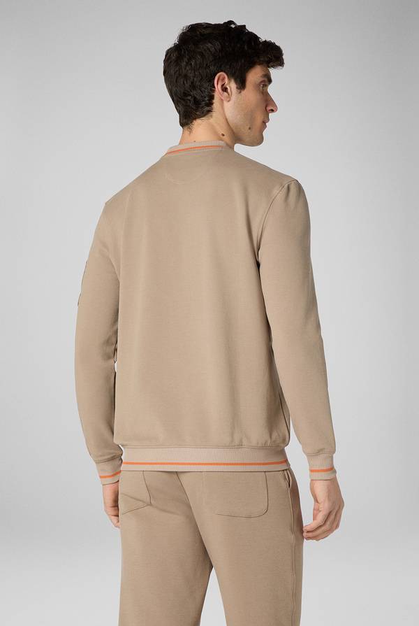 Pull Pal Zileri Felpa In Cotone Stretch Con Logo